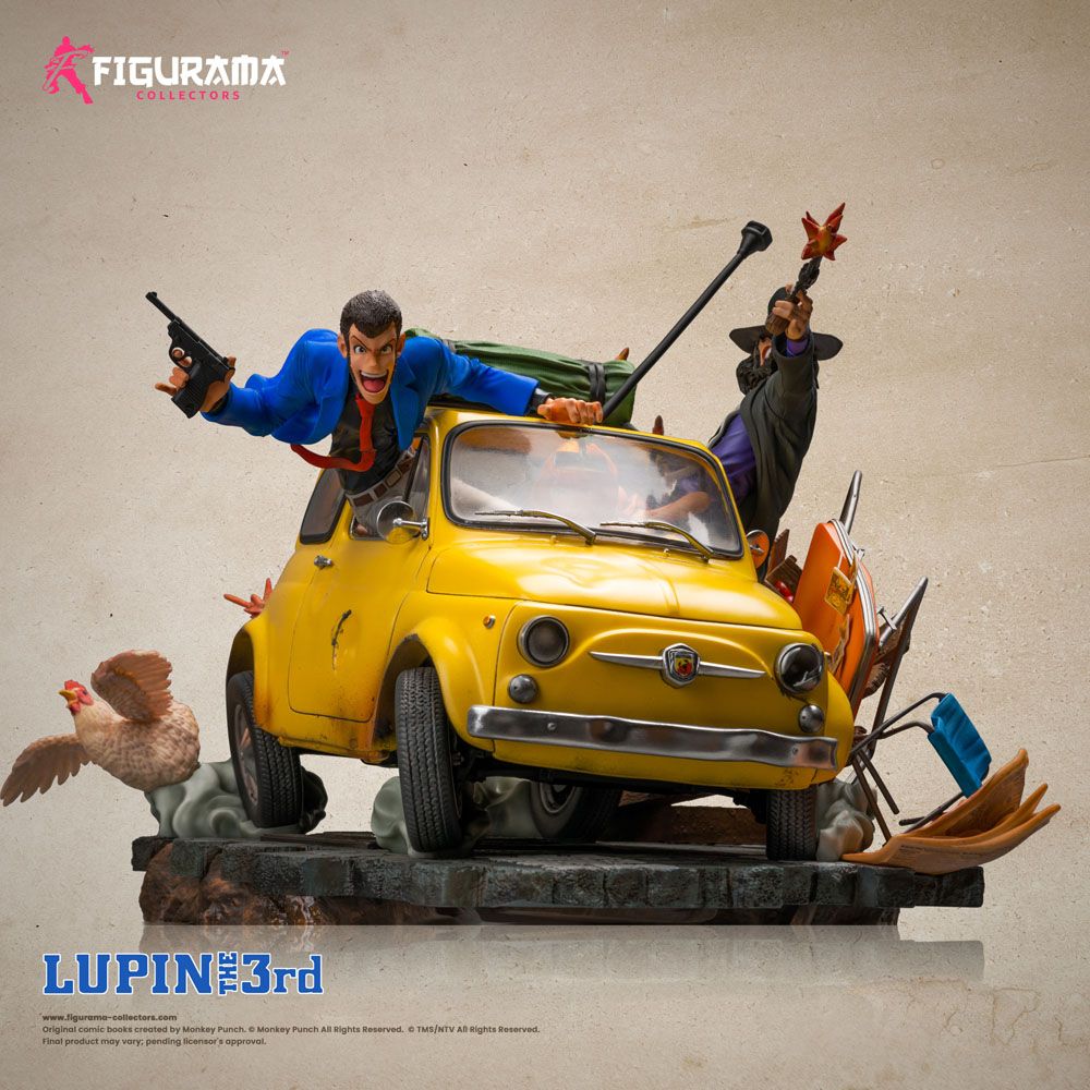 Lupine III Elite Diorama Statue 1/8 Lupine, Jigen &amp; Fujiko 31 cm