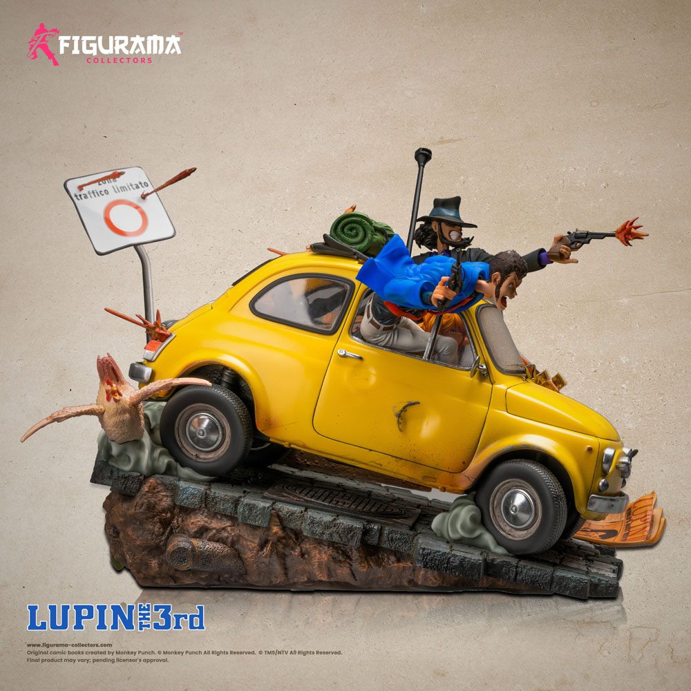 Lupine III Elite Diorama Statue 1/8 Lupine, Jigen &amp; Fujiko 31 cm