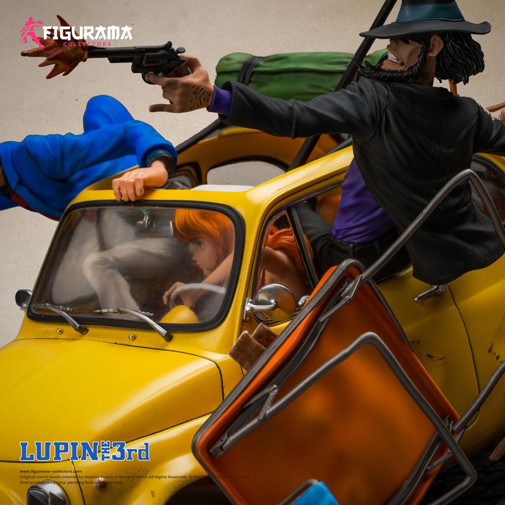 Lupine III Elite Diorama Statue 1/8 Lupine, Jigen &amp; Fujiko 31 cm