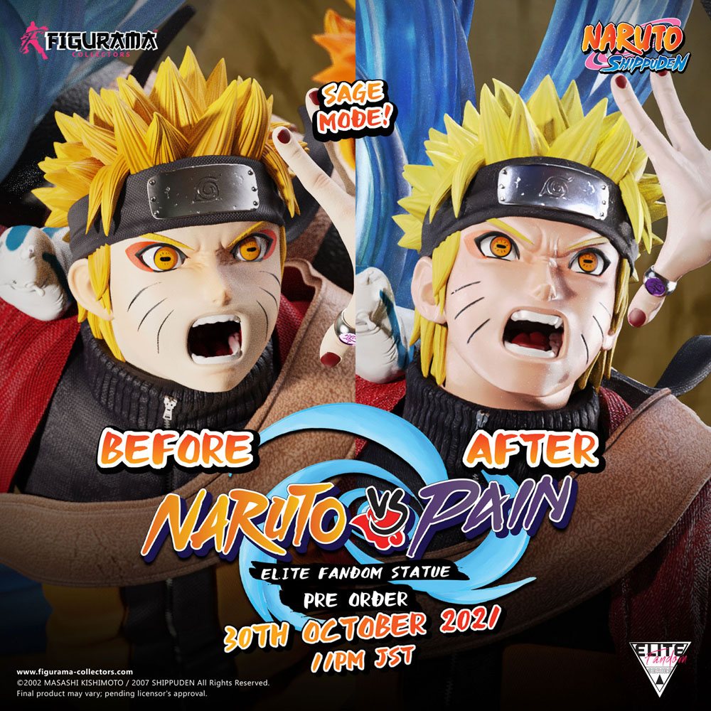 Naruto Elite Fandom Diorama 1/6 Naruto vs. Pain 69 cm