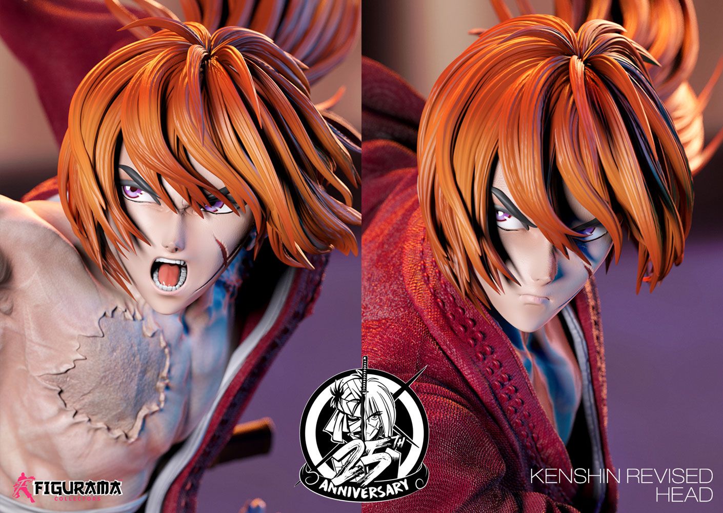 Rurouni Kenshin Elite Exclusive Statue 1/6 Kenshin vs. Shishio 25th Anniversary Edition 60 cm