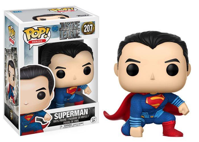 Justice League Movie POP! Movies Vinyl Figure Superman (Landing Pose) 9 cm