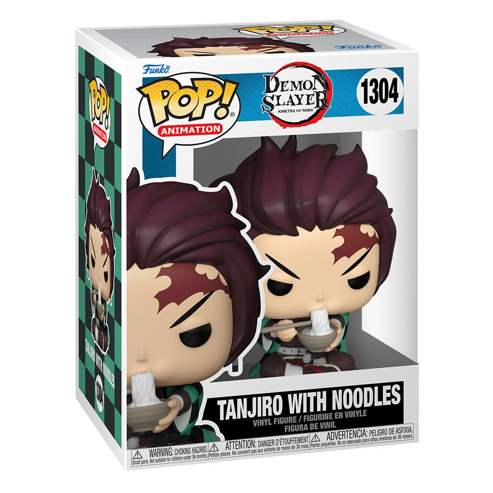 Demon Slayer POP! Animation Vinyl Figure Tanjiro w/Noodles 9cm