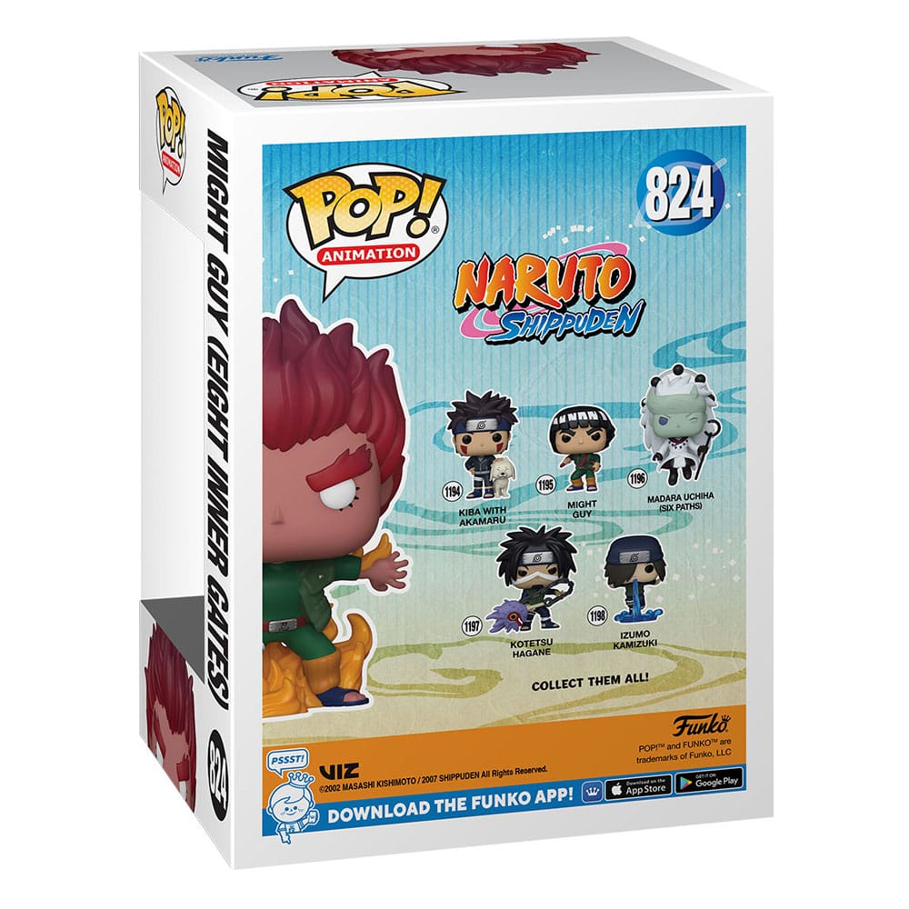 Naruto Shippuden POP! Animation Vinyl Figures Might Guy (Eight Inner Gates) (GW) 9 cm