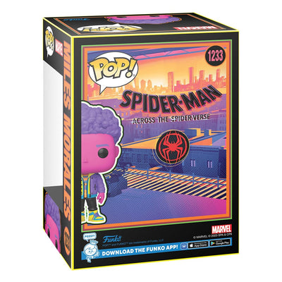 Spider-Man: Across the Spider-Verse POP! Marvel Vinyl Figure Miles Morales(BLKLT) Exclusive Edition 9 cm