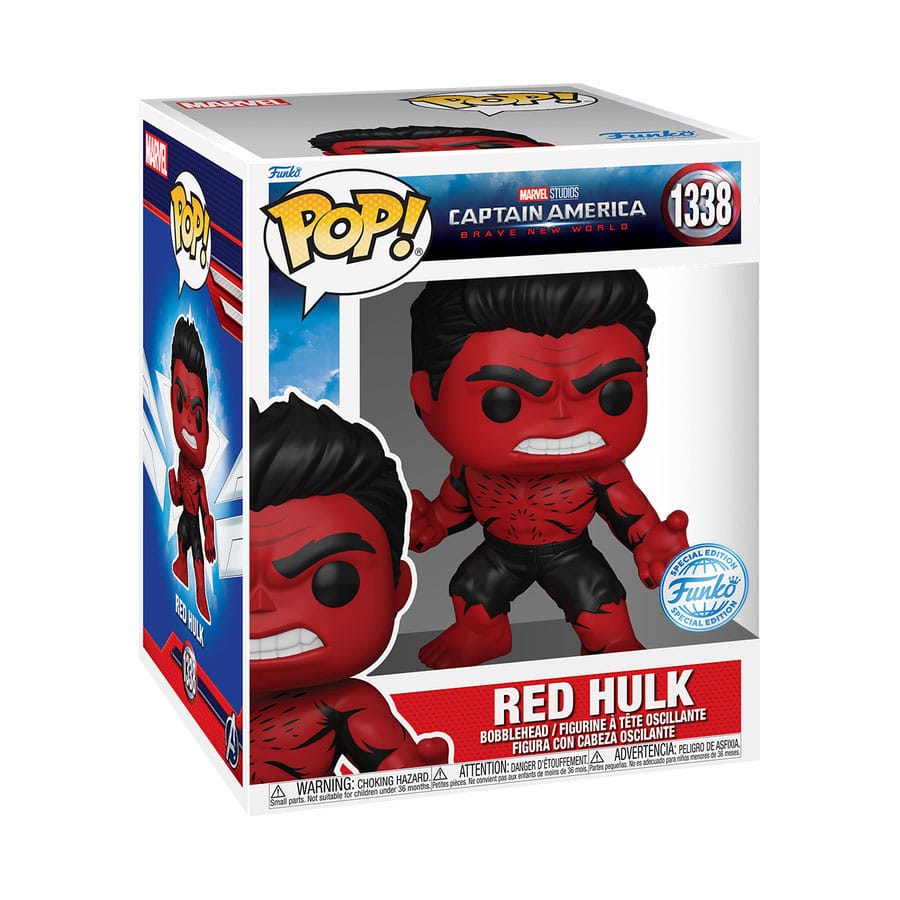 Captain America: Brave New World Super Sized POP! Marvel Vinyl Figure Red Hulk (Retro) 15 cm