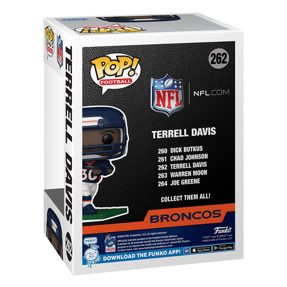 NFL: Legends POP! Sports Vinyl Figure Broncos- Terrell Davis 9 cm