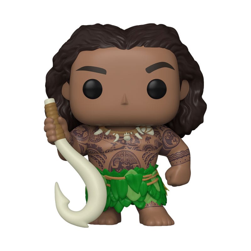 Moana 2 POP! &amp; Buddy Vinyl Figure Maui with Fish Hook 9 cm