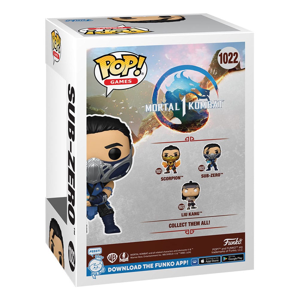 Mortal Kombat POP! Games Vinyl Figure Sub Zero 9 cm