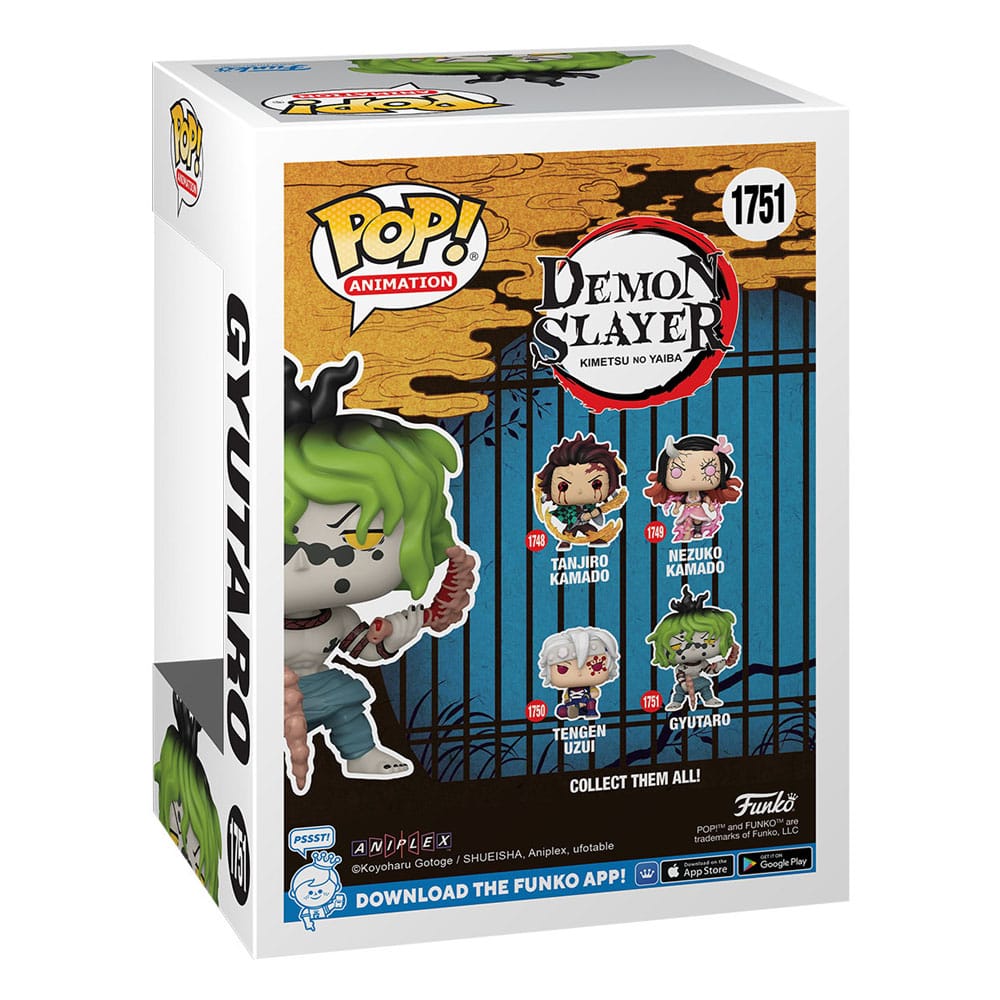 Demon Slayer: Kimetsu no Yaiba POP! Animation Vinyl Figures Gyutaro 9 cm