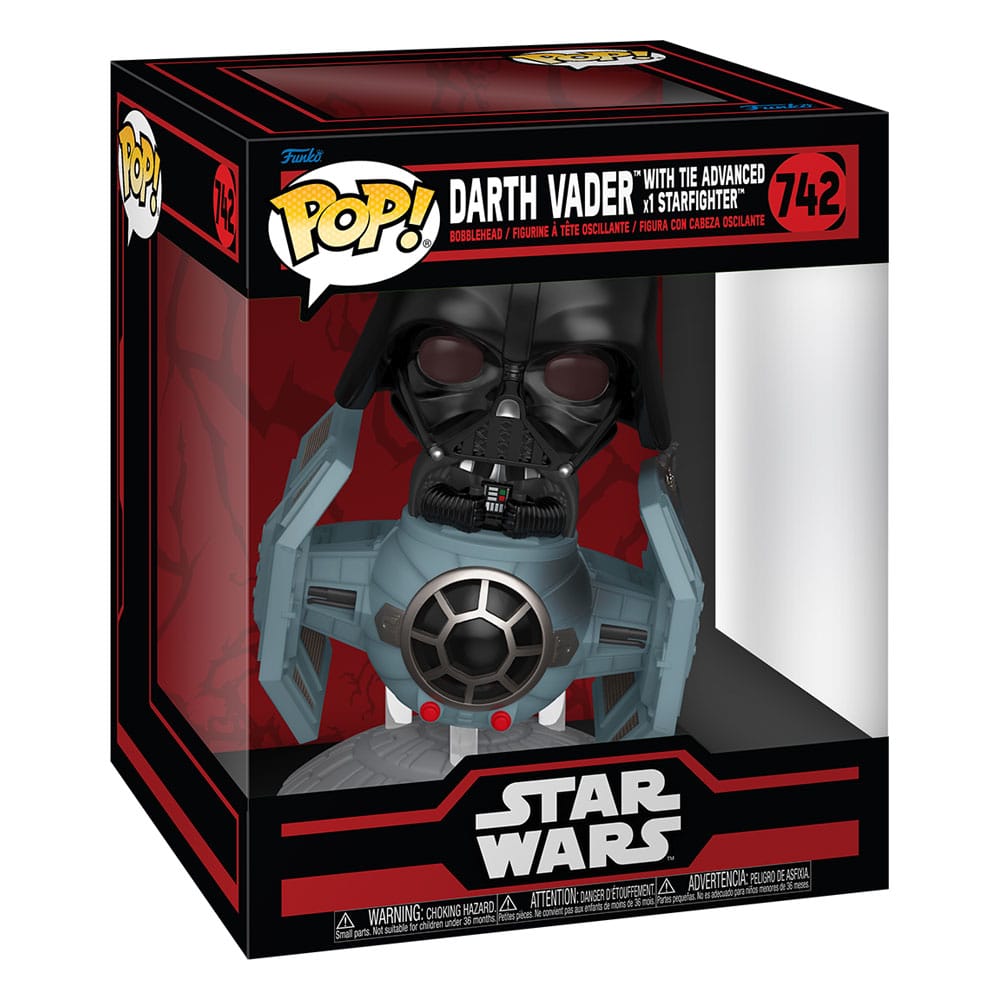 Star Wars: Dark Side POP! Rides Deluxe Vinyl TIE Advanced x1 w/Vader 9cm