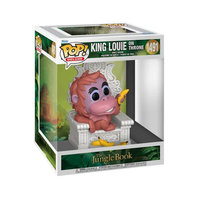 The Jungle Book POP! Deluxe Vinyl Figure King Louie on throne 13 cm