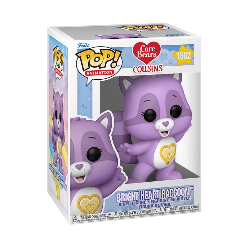 The Care Bears POP! Animation Vinyl Figure Bright Heart Raccoon 9 cm