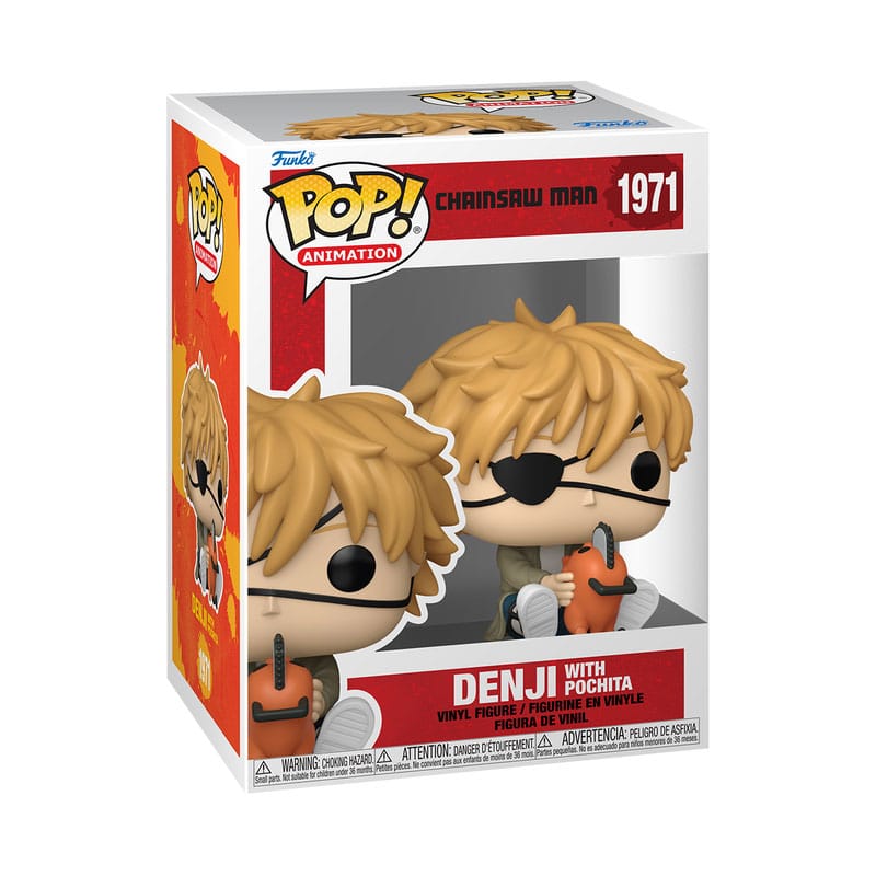 Chainsaw Man POP! Games Vinyl Figure Denji &amp; Moltita 9 cm