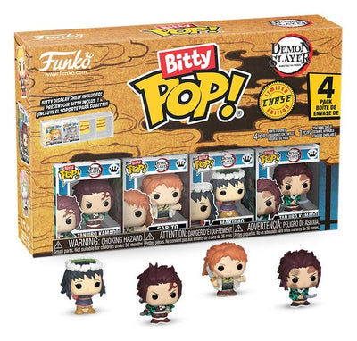 Demon Slayer: Kimetsu no Yaiba Bitty POP! Vinyl Figure 4-Pack Tanjiro 2,5 cm