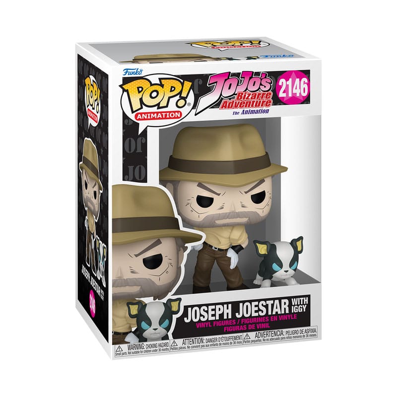 JoJo´s Bizarre Adventure POP!&amp;Buddy Animation Vinyl Figures Joseph &amp; Iggy 9 cm