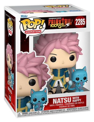 Fairy Tail-100 Years Quest POP! Animation Vinyl Figure Natsu & Happy 9 cm