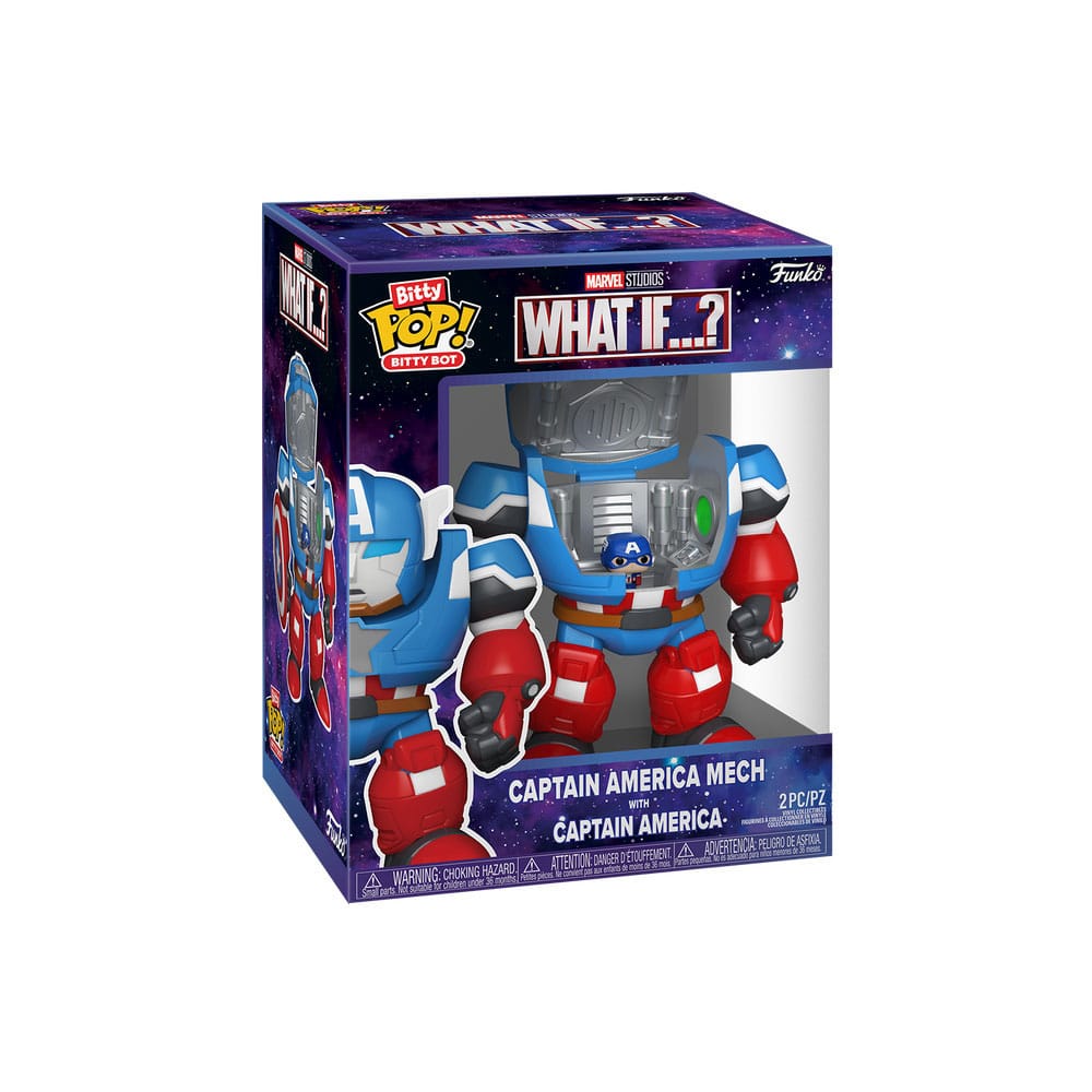 Marvel Bitty POP! Bots Figure WI- CA Mech w/Cap 11,7 cm