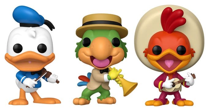 Disney POP! Vinyl Figure 3-Pack The Three Caballeros 9 cm