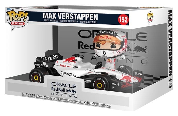 Formel 1 POP! Rides Super Deluxe Vinyl Figure Verstappen (White) 15 cm