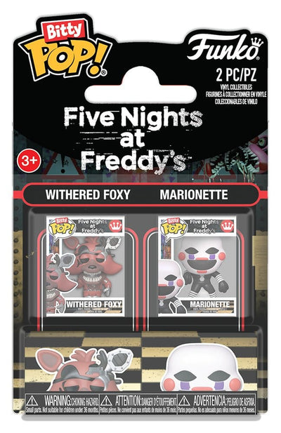Five Nights at Freddy's Bitty POP! Vinyl Figure 2-Pack Withered Foxy & Marionette 2 cm