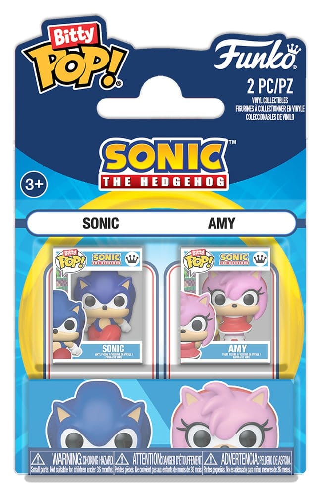 Sonic the Hedgehog Bitty POP! Vinyl Figure 2-Pack Sonic & Amy Rose 2 cm