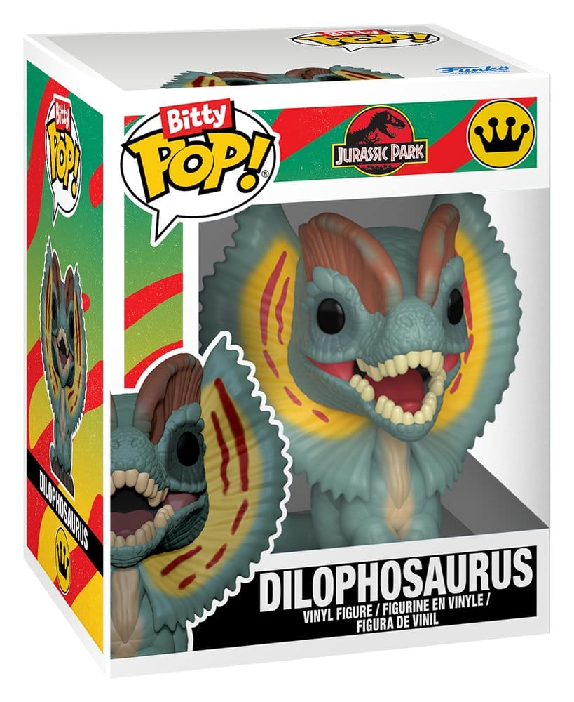 Jurassic Park Bitty POP! Vinyl Figure 2-Pack Tyrannosaurus Fossil & Dilophosaurus 2 cm
