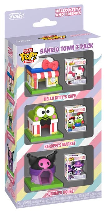 Sanrio Bitty POP! Towns Vinyl Figure 3-Pack SanrioTown