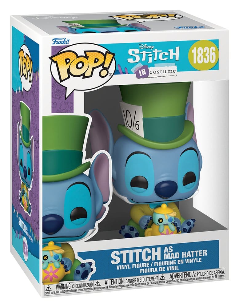 Lilo & Stitch POP! Disney Vinyl Figure Stitch as Mad Hatter 9 cm