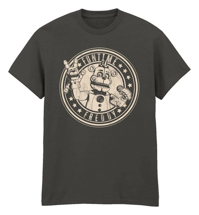 Five Nights at Freddy’s T-Shirt Funtime Freddy Distress Charcoal