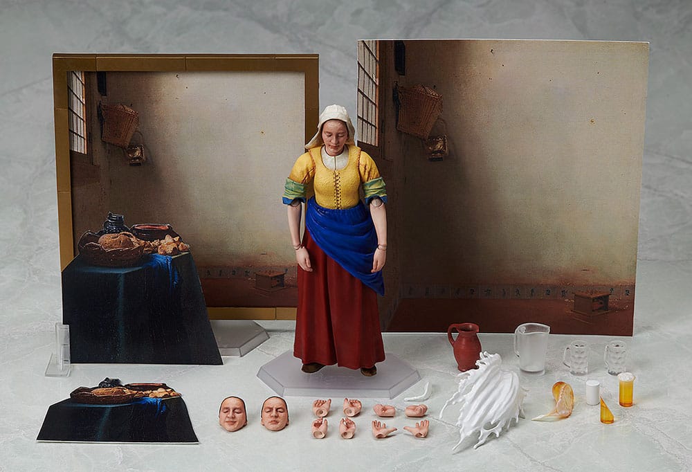 The Table Museum Figma Action Figure The Milkmaid by Vermeer 14 cm