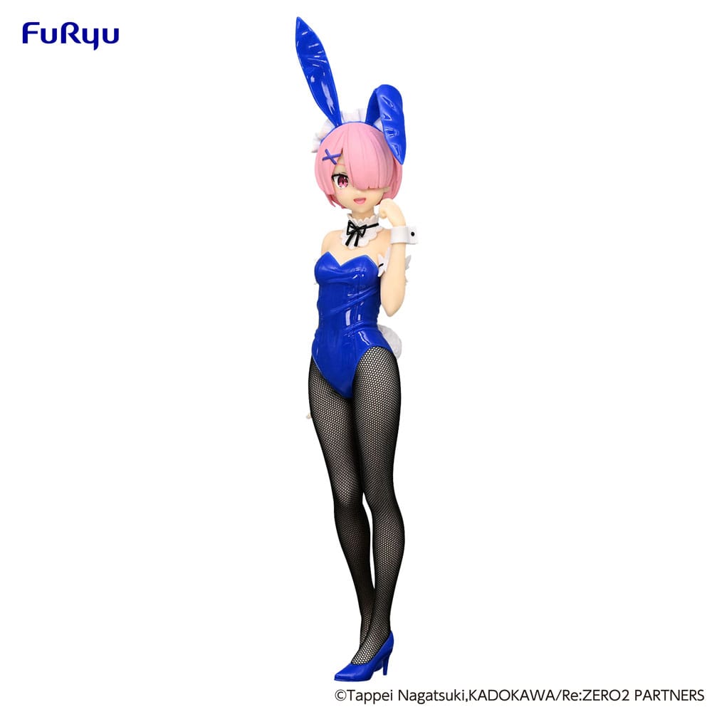 Re:Zero BiCute Bunnies PVC Statue Ram Blue Color Ver. 30 cm