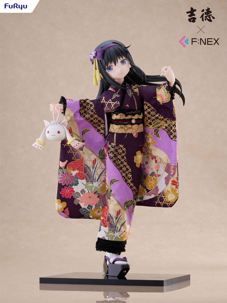 Puella Magi Madoka Magica F:NEX PVC Statue 1/4 Rebellion Homura Akemi Japanese Doll 45 cm