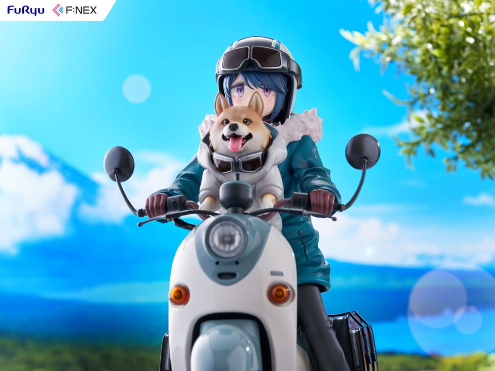 Laid Back Camp F:NEX PVC Statue 1/7 Rin Shima 20 cm