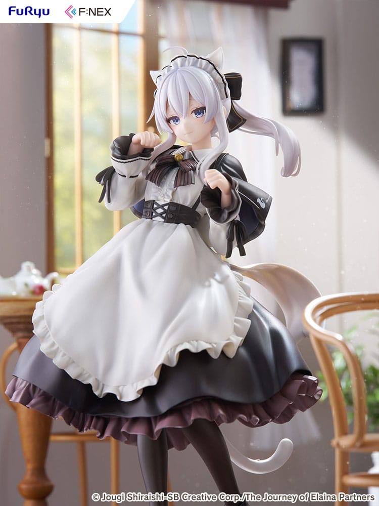 Wandering Witch: The Journey of Elaina F:NEX PVC Statue 1/7 Elaina Maid costume with cat ears Ver. 24 cm