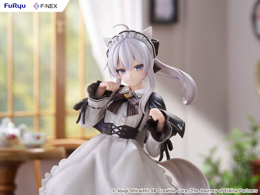 Wandering Witch: The Journey of Elaina F:NEX PVC Statue 1/7 Elaina Maid costume with cat ears Ver. 24 cm