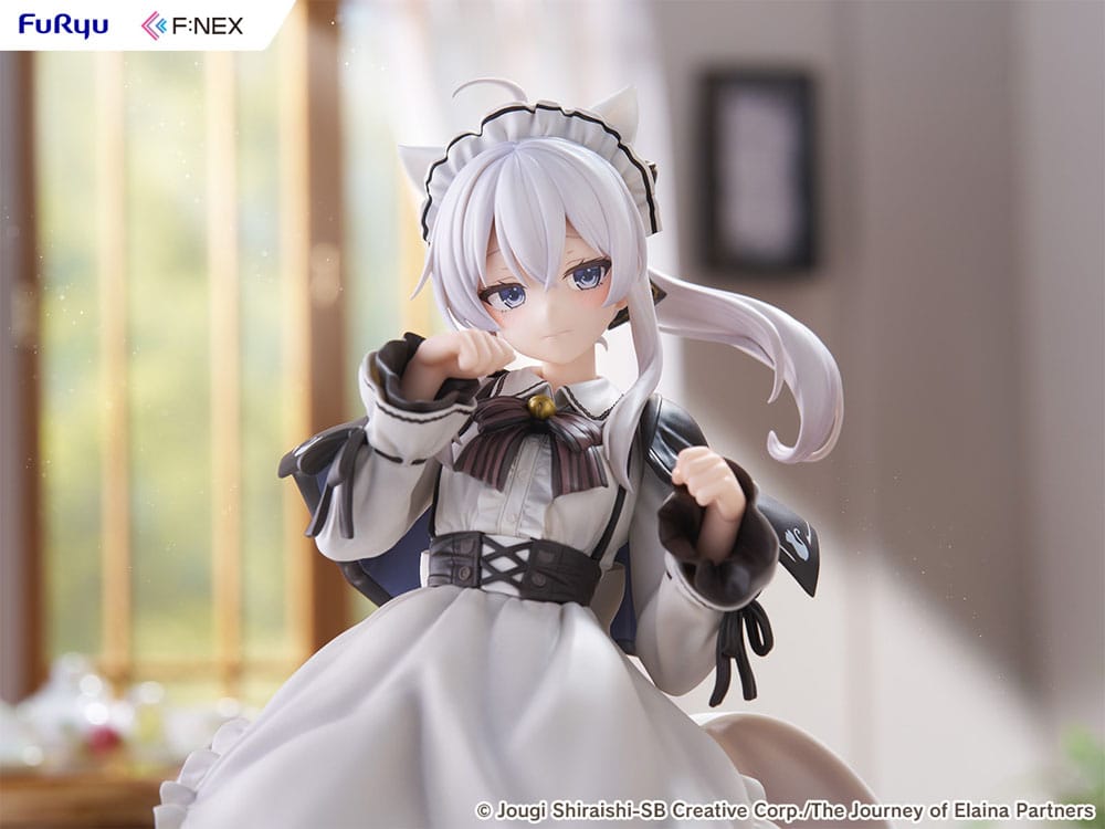 Wandering Witch: The Journey of Elaina F:NEX PVC Statue 1/7 Elaina Maid costume with cat ears Ver. 24 cm