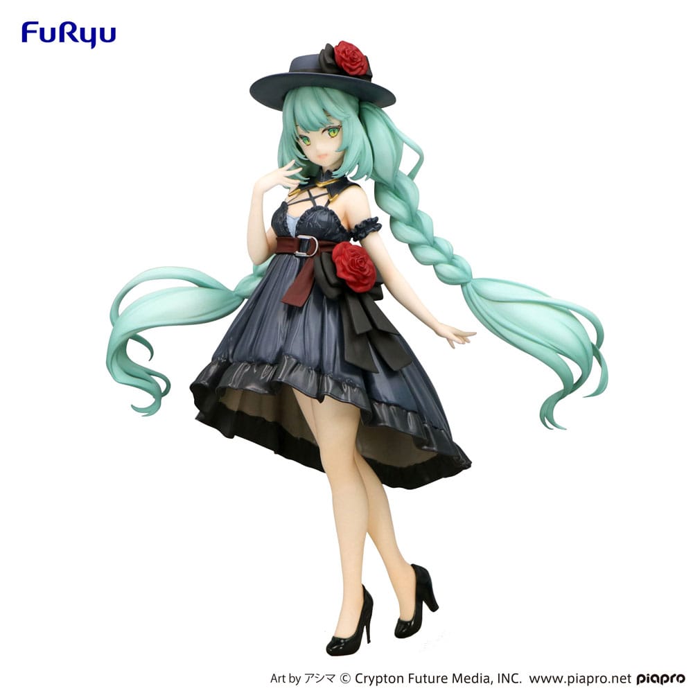 Hatsune Miku Trio-Try-iT PVC Statue Outing Dress 19 cm - Damaged packaging