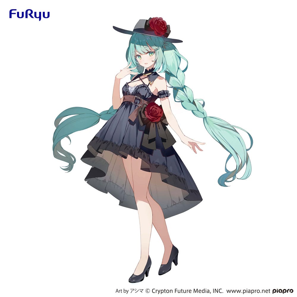 Hatsune Miku Trio-Try-iT PVC Statue Outing Dress 19 cm