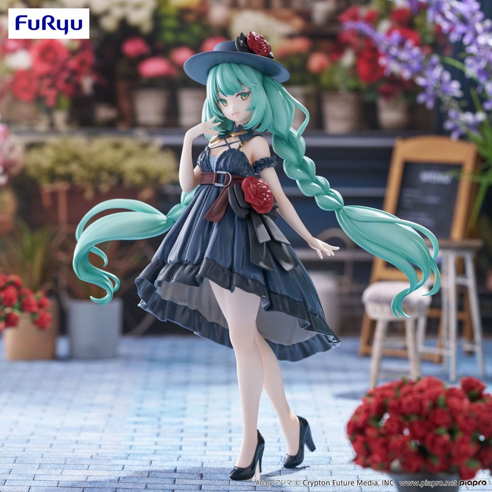 Hatsune Miku Trio-Try-iT PVC Statue Outing Dress 19 cm - Damaged packaging