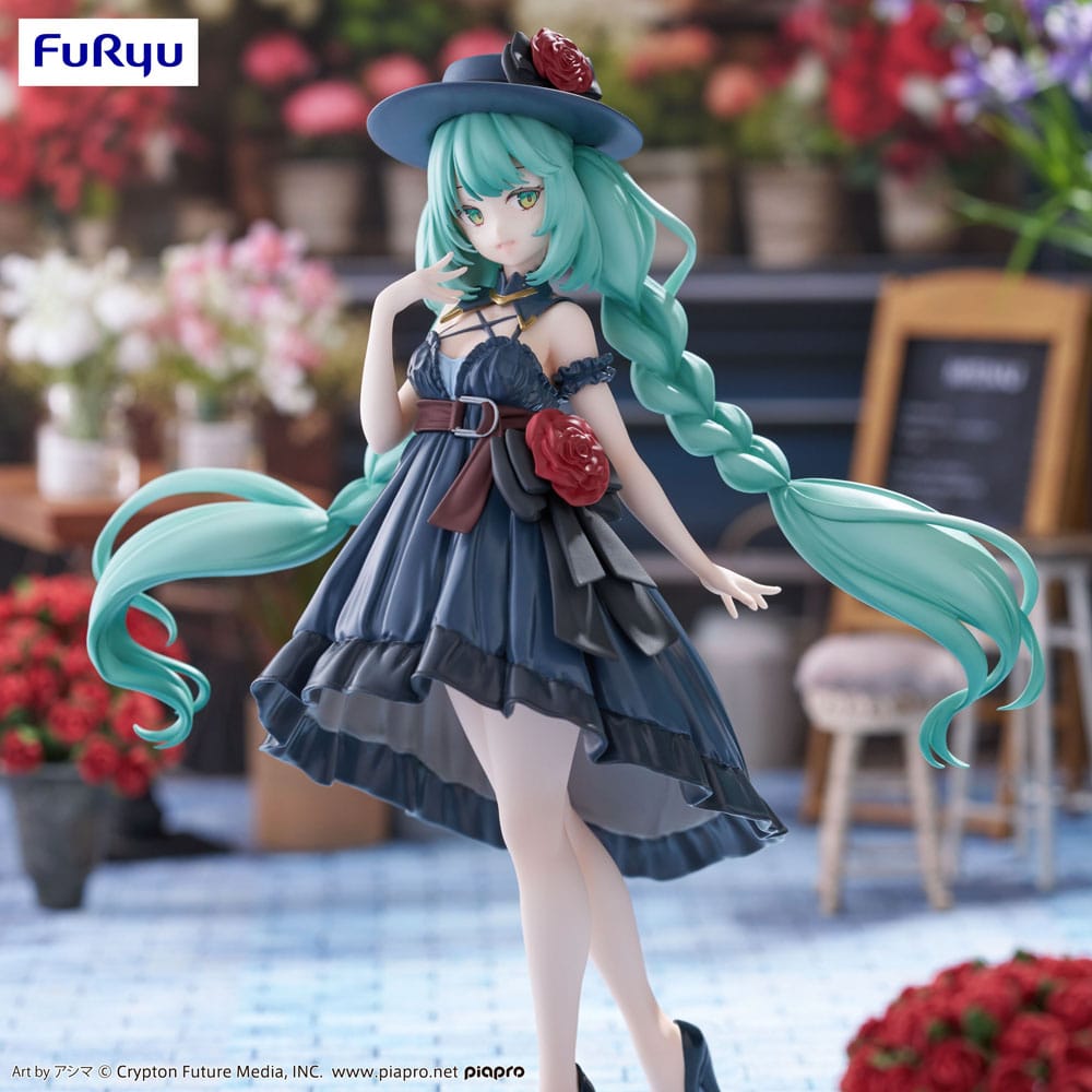 Hatsune Miku Trio-Try-iT PVC Statue Outing Dress 19 cm - Damaged packaging