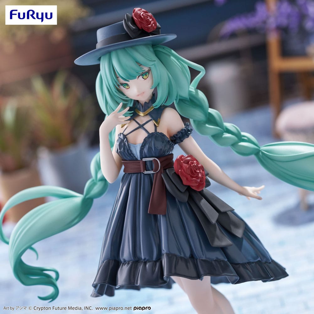 Hatsune Miku Trio-Try-iT PVC Statue Outing Dress 19 cm - Damaged packaging