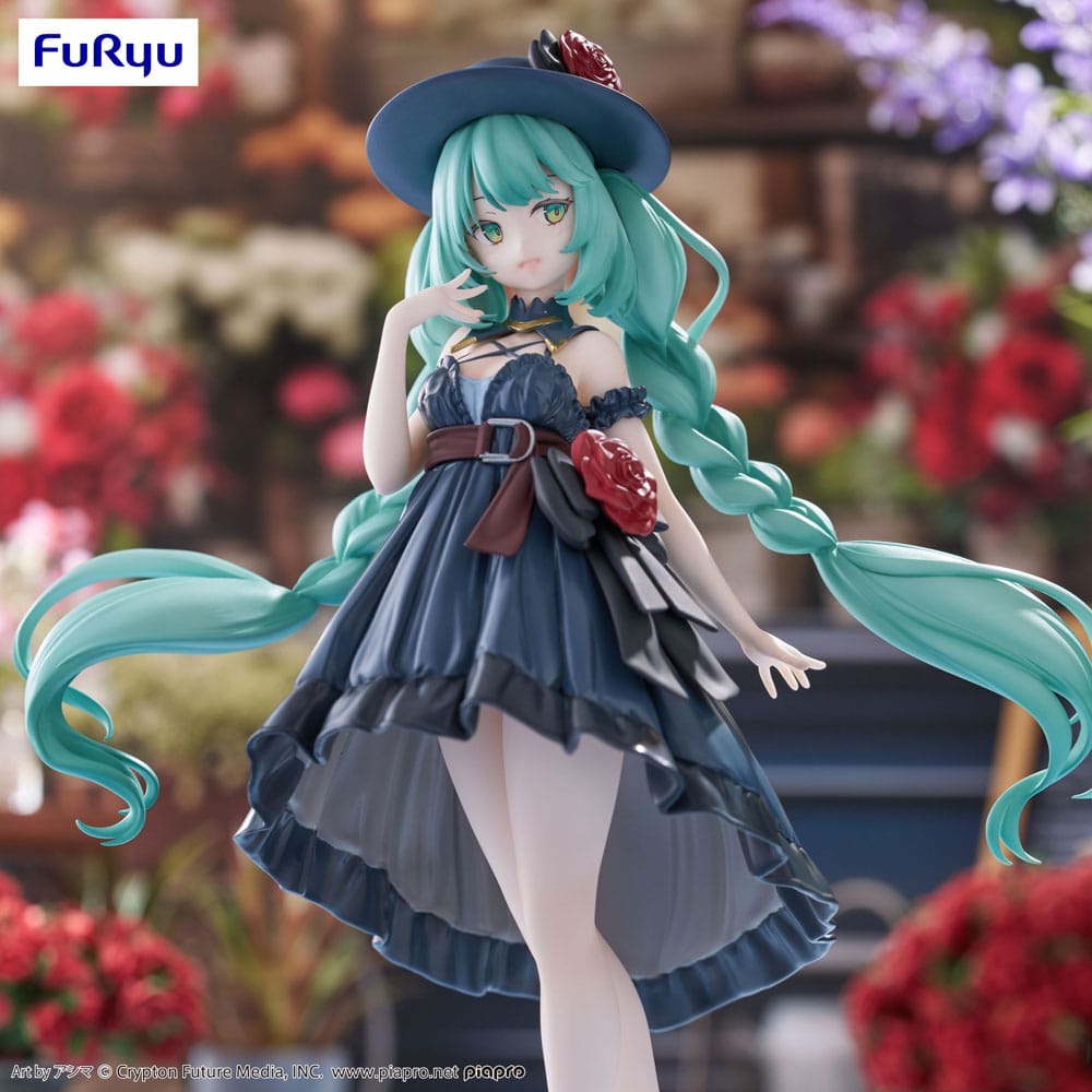 Hatsune Miku Trio-Try-iT PVC Statue Outing Dress 19 cm - Damaged packaging