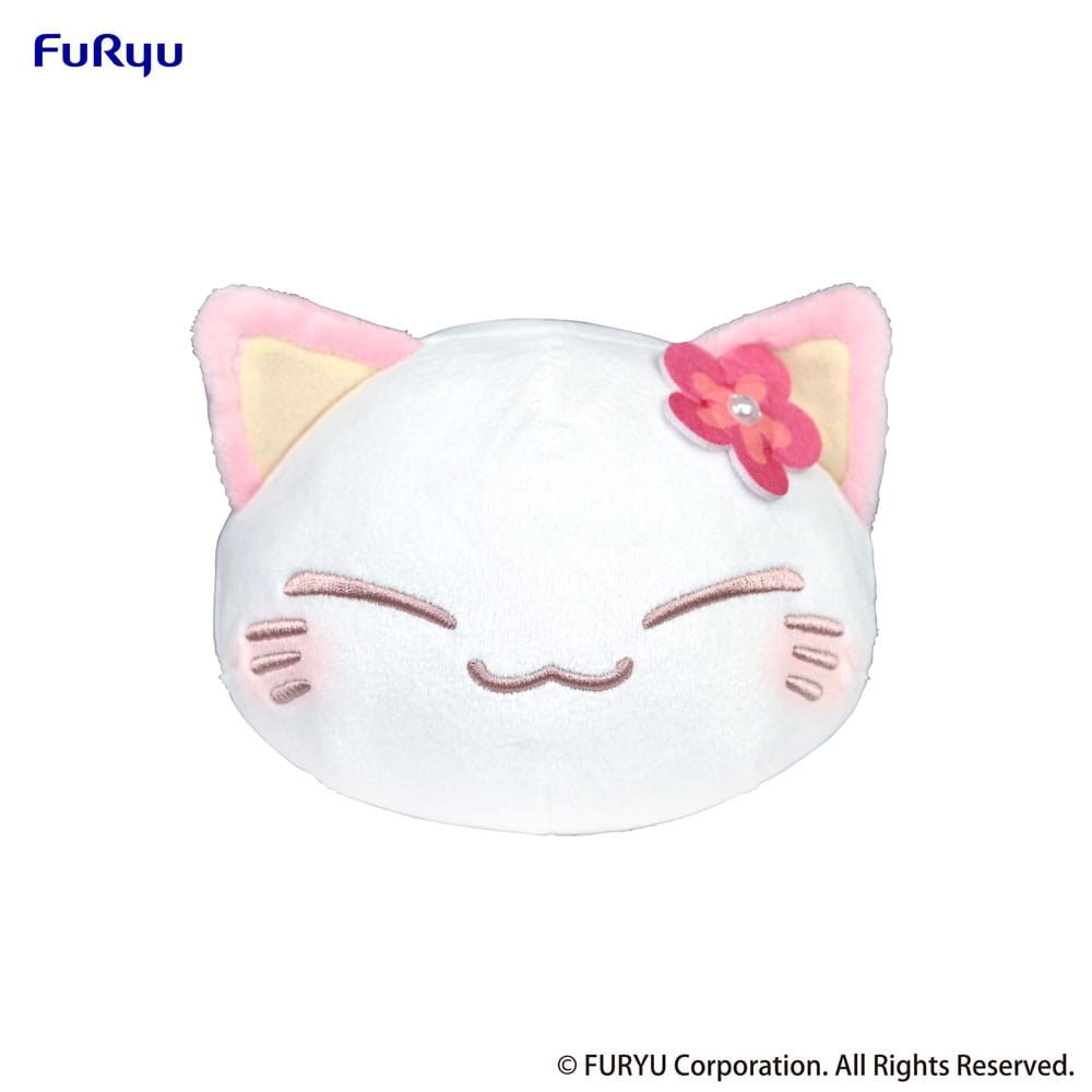 Nemuneko Cat Plush Figure Pink 18 cm