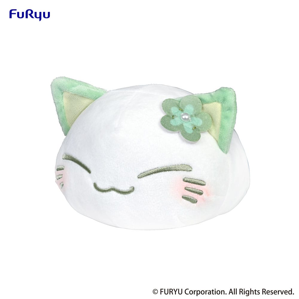 Nemuneko Cat Plush Figure Green 18 cm