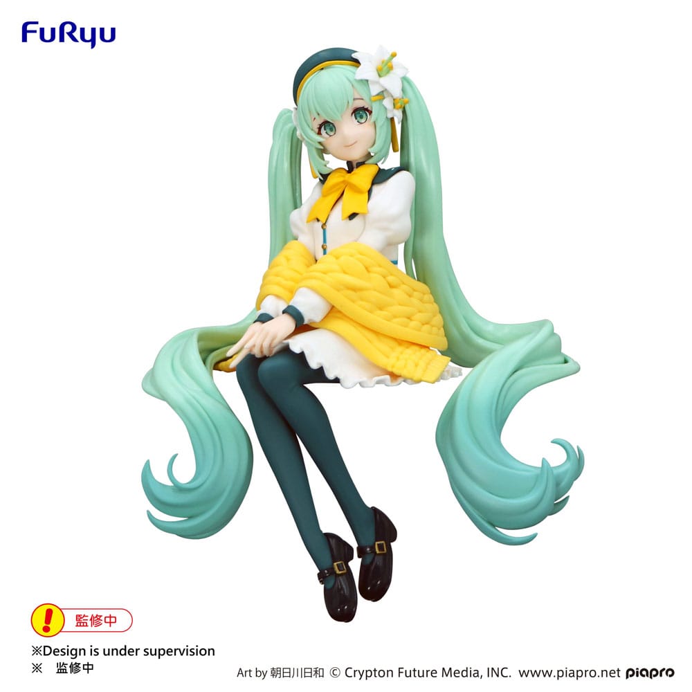 Hatsune Miku Noodle Stopper PVC Statue Flower Fairy Lily White Ver. 14 cm