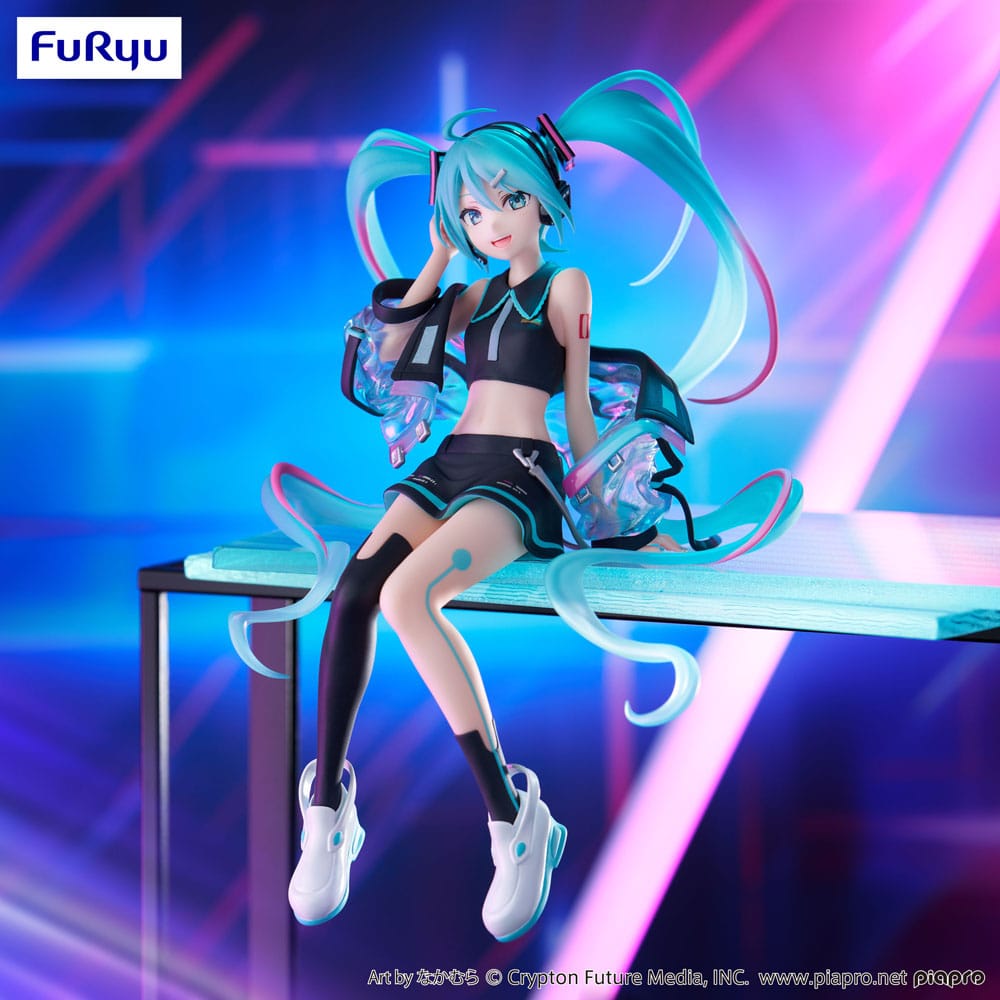 Hatsune Miku Noodle Stopper PVC Statue Neon Cyber ​​16 cm