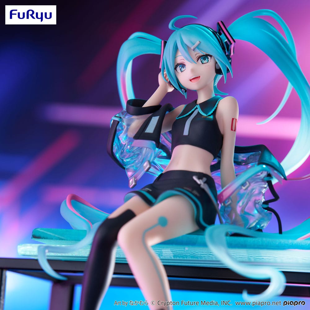 Hatsune Miku Noodle Stopper PVC Statue Neon Cyber ​​16 cm