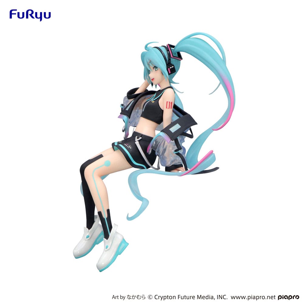 Hatsune Miku Noodle Stopper PVC Statue Neon Cyber ​​16 cm