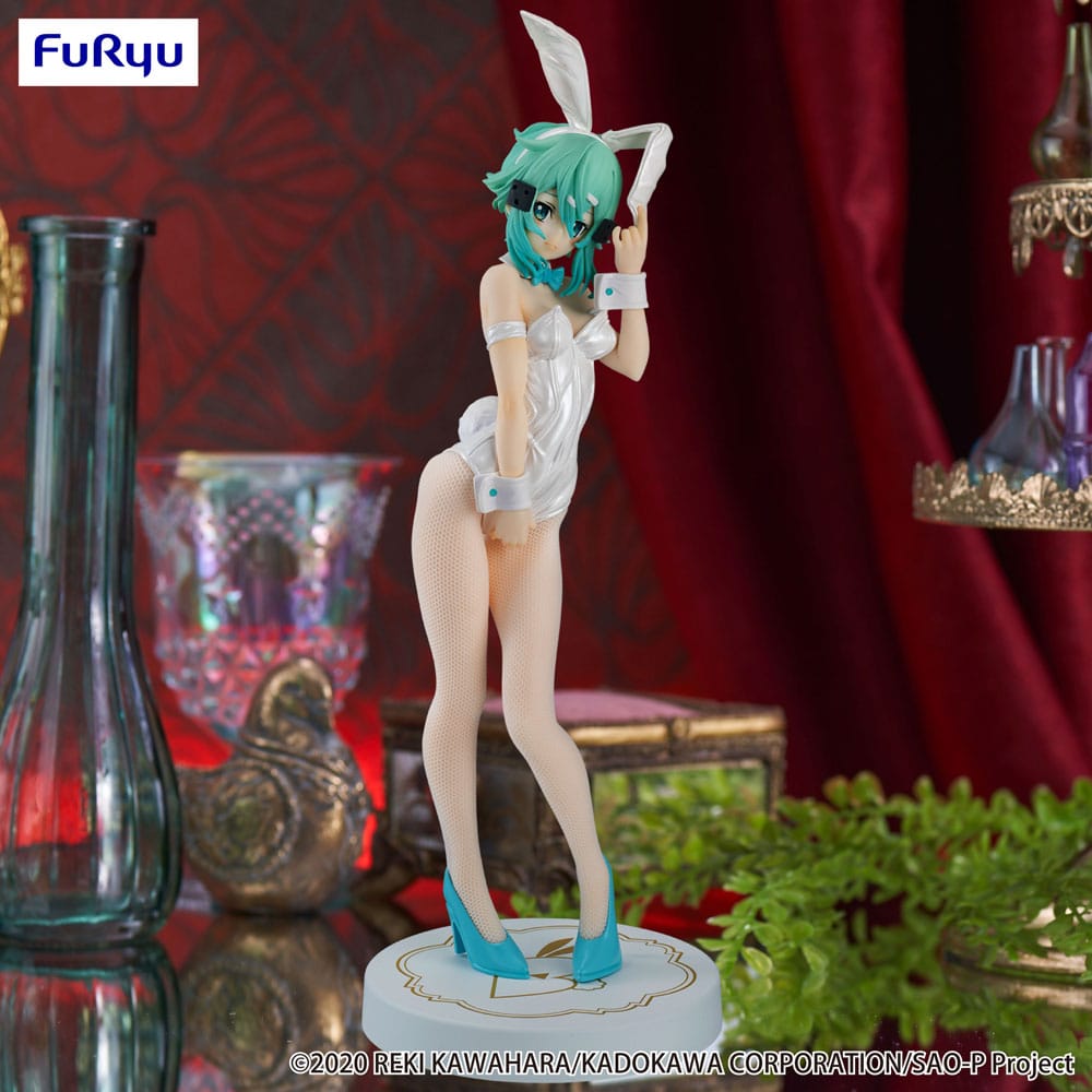 Sword Art Online BiCute Bunnies PVC Statue Sinon White Pearl Ver. 28 cm - Damaged packaging